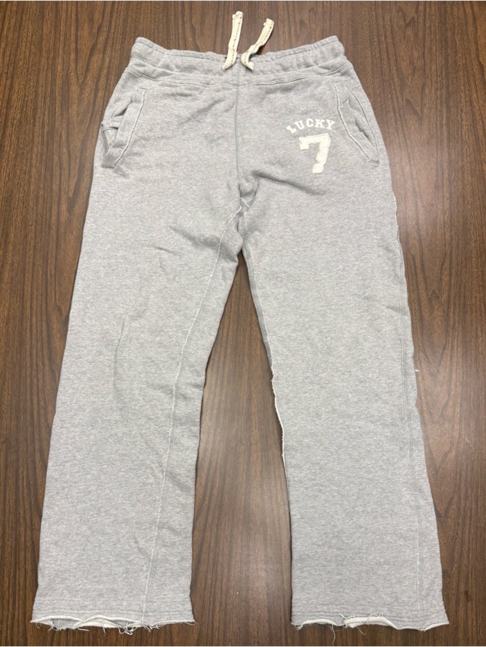 Kingdom Lucky 7 Men's Gray Sweatpants Joggers Large
